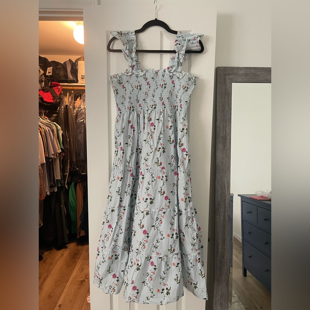 Hill House The Ellie Nap Dress - Pond
Floral Poplin